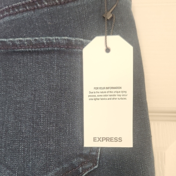 Express Blue Skinny Jeans with Sleek Fit - Picture 5 of 6
